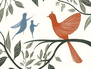 Obraz premium bird illustration