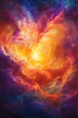 Obraz premium Colorful Galaxy with Stars