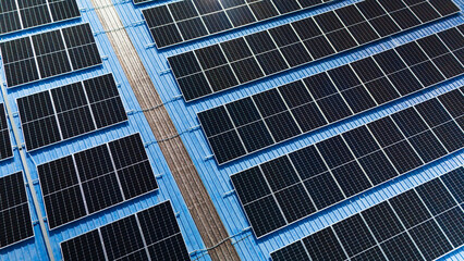 Fototapeta premium Solar cell or Solar Panel Modern technology for energy revolution, Alternative power source.