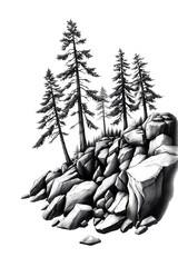 winter forest background