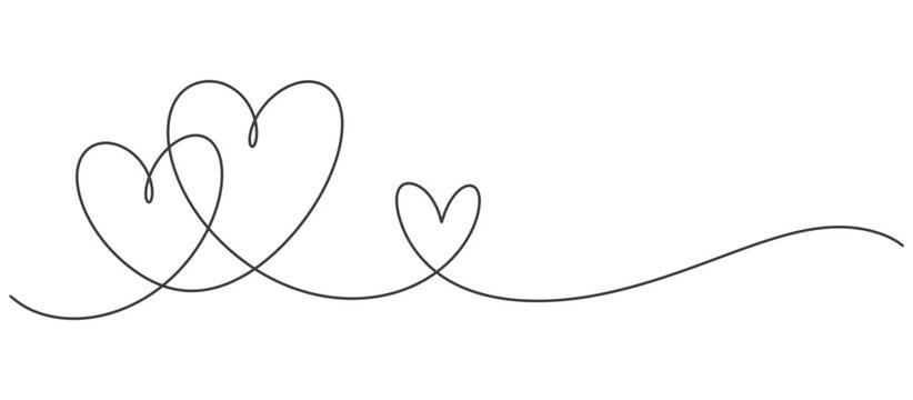 Naklejki Heart line art vector eps