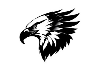 Obraz premium Eagle head silhouette 