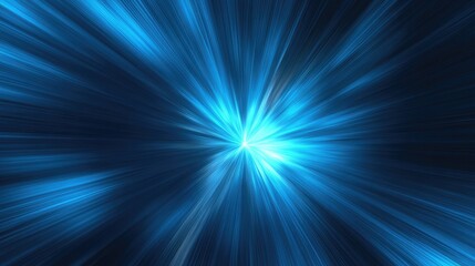 Abstract Rich Blue Aluminium Foil Backdrop with Bright Spotlight and Vintage Grunge Edges