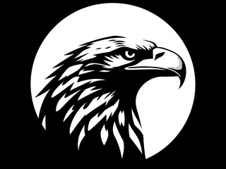 Obraz premium Eagle head silhouette 