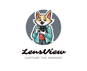 Skilled Photographer Cat Logo