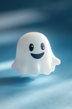 White ghost smiling