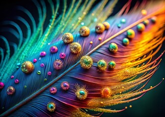 Macro Shot: Avian Influenza Virus Particle on Bird Feather - Public Health Crisis