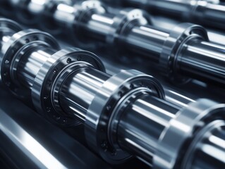 Fototapeta premium Industrial Machine Close-Up