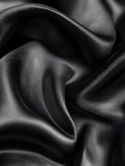 Photo of Black Silk Fabric