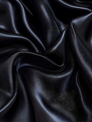 Obraz premium Photo of Black Silk Fabric