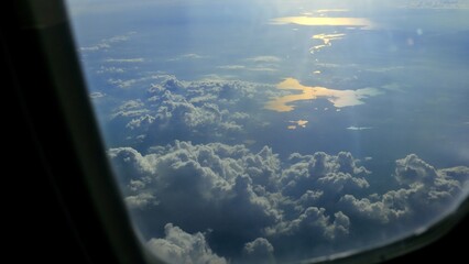 flying above the clouds
