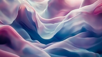 Obraz premium Abstract Draped Fabric Soft Pastel Hues