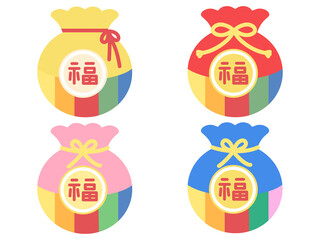 복주머니 일러스트