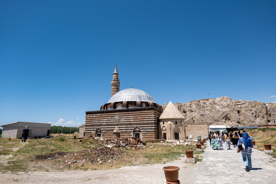 Husrev Pasha Mosque, a famous historic mosque in Van, Turkey. 