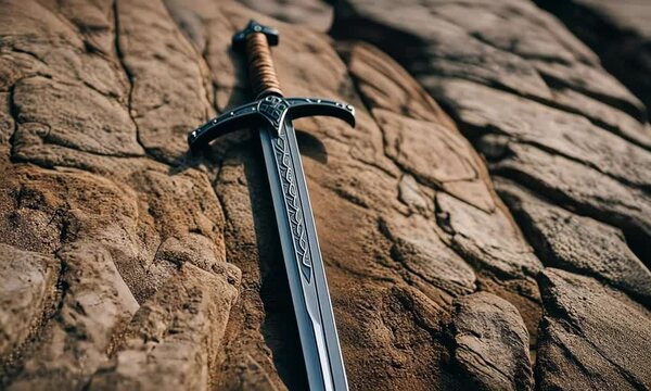 Sword in a rock.