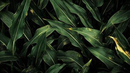Withered Cornfield Reflecting the Harsh Reality of Crop Failure