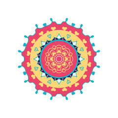 Vector mandala design. Colorful mandala background. Decorative pattern mandala design. Mandala for Coloring Pages 