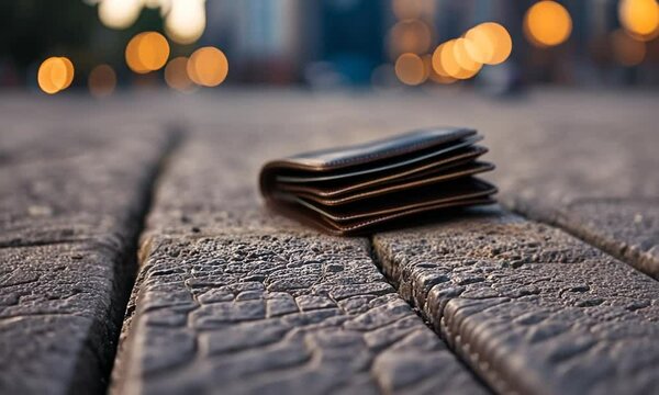 Wallet on the floor.