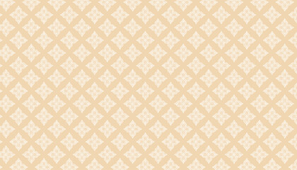 Seamless nance pattern with white arabic ornaments on a beige background