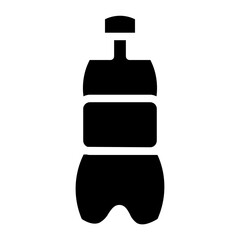 Obraz premium Bottle Drink Water Glyph Icon