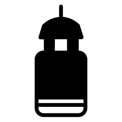 Food Plastic Bottle Glyph Icon
