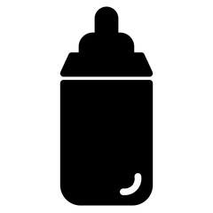 Baby Bottle Milk Glyph Icon