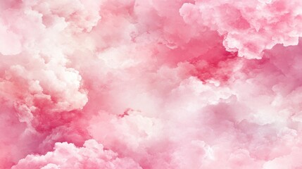 Expansive sky with soft pink clouds in delicate pastel hues