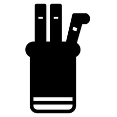 Straw Stalk Plastic Glyph Icon