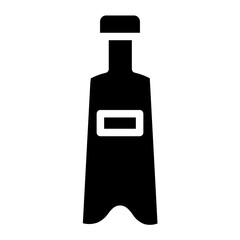 Water Bottle Plastic Glyph Icon