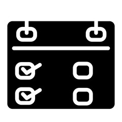 Organization Calendar Time Glyph Icon