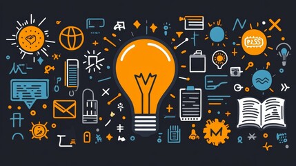 Illuminated Ideas A Pixel Art Representation of Innovation and Creativity