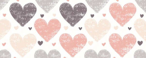 Colorful Heart Pattern for Background or Decoration