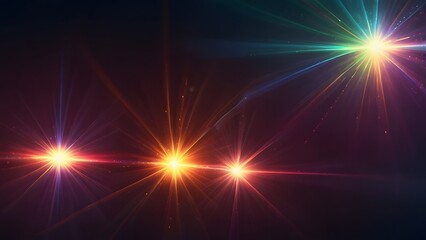 Colorful Lighting  lens flare background 