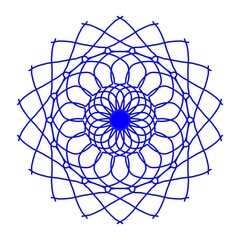 Fototapeta premium abstract blue circle