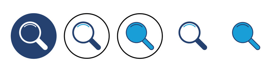 Search icon vector. search magnifying glass icon