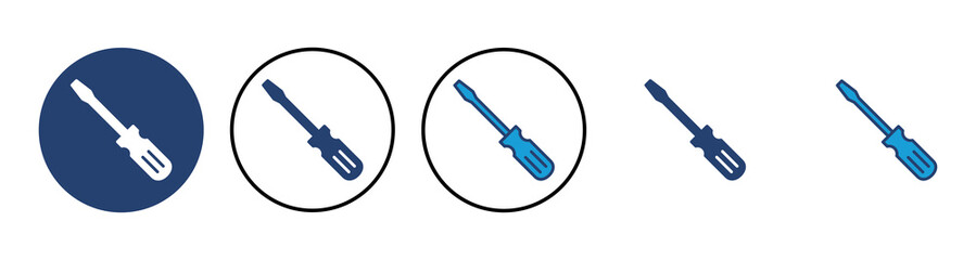 Screwdriver icon vector. tools icon vector