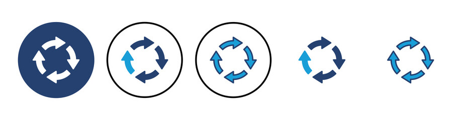 Recycle icon vector. Recycling vector icon.