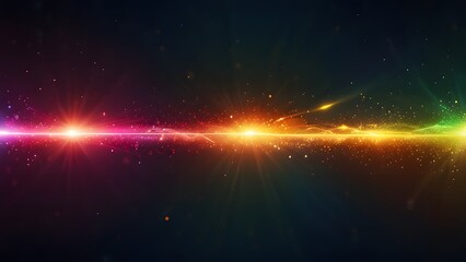 Fototapeta premium Colorful Lighting lens flare background 