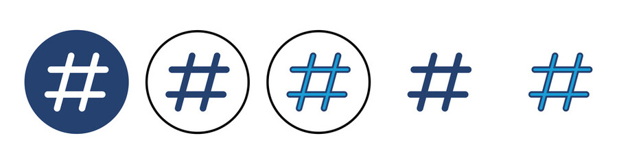 Hashtag icon vector. hashtag symbol