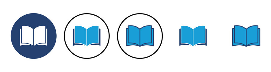 Book icon vector. open book icon vector. ebook icon