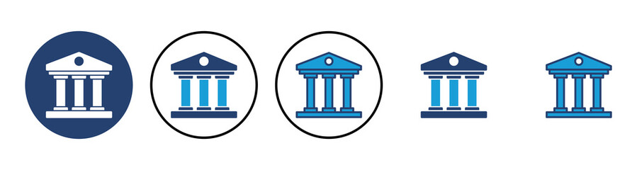 Bank icon vector. bank vector icon, museum, university