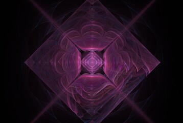 Computer generated fractal pattern and shape
