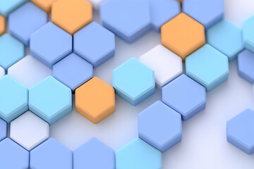 Abstract 3D Hexagon Background