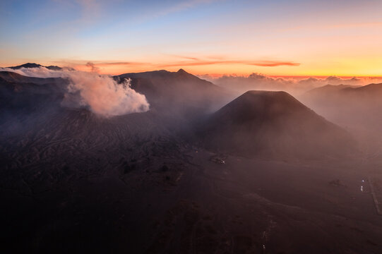 Mount Bromo at sunset, East Java, Indonesia