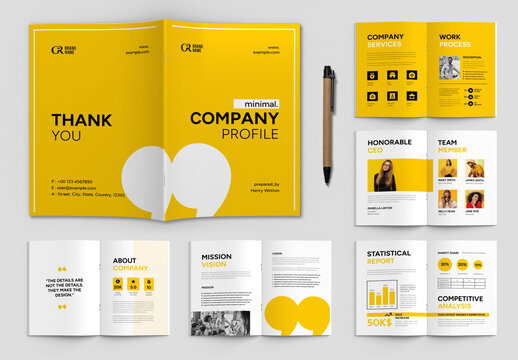 Creative And Effective Company Profile Brochure