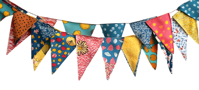 colorful festive triangle