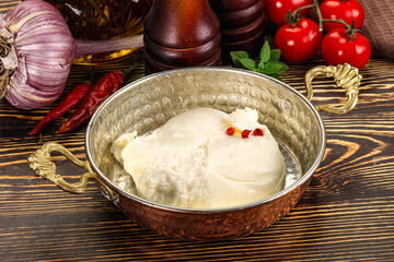 Italian soft young cheese burrata