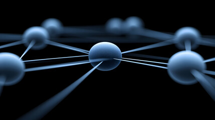 3D Network Abstract Background