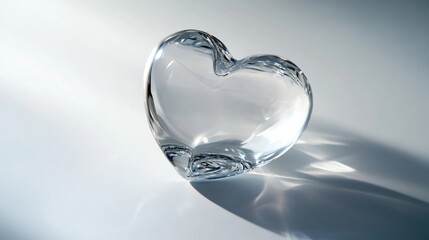 Glass Heart Shaped Object