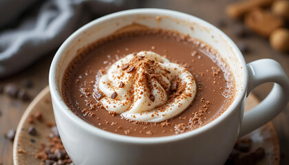 Fototapeta premium cup of coffee with beans